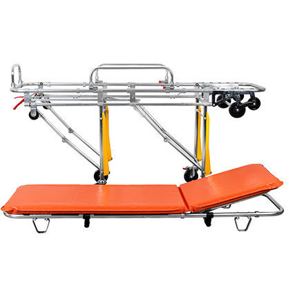 Carro camilla para ambulancias - YC-B2-1 - Suzhou Tingeer Import and Export Co., Ltd. - manual / de altura variable / con respaldo regulable