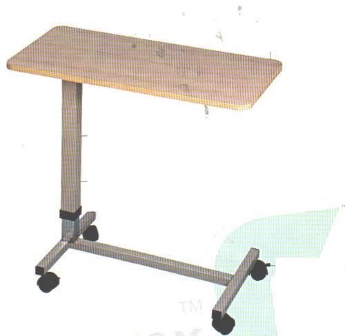 Mesa de cama de altura regulable - AVI-120 - Avishkhar International - con ruedas / con accionamiento manual