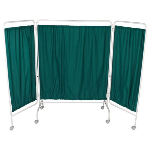 Biombo médico plegable - AVI-121 - Avishkhar International - 3 paneles / con cortina