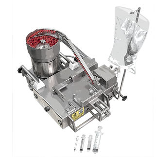 Sistema de llenado y sellado para la industria farmacéutica - SF 022 - PLÜMAT Maschinenbau Vertriebs-GmbH - para jeringuilla / automático