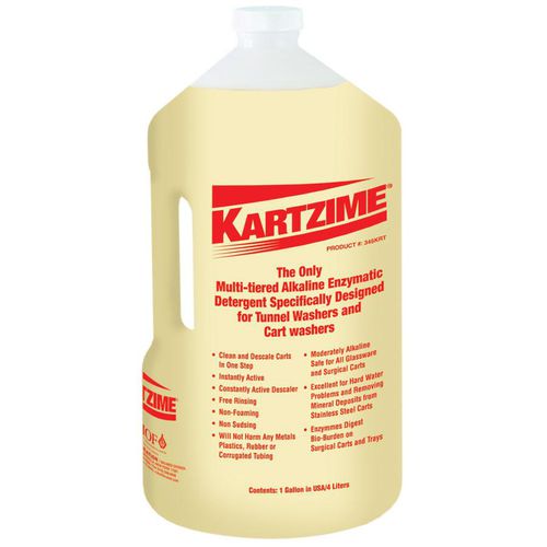 Detergente alcalino - KARTZIME® - Ruhof Corp. - enzima / de enzimáticos / para equipos médicos