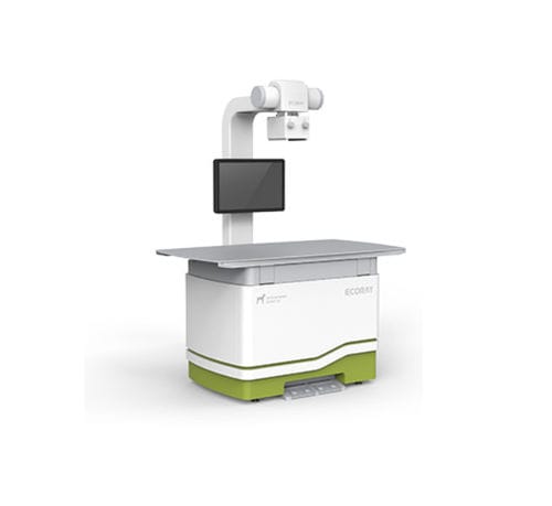 Sistema de radiografía veterinaria digital - HF-525Plus VET - ECORAY Co. - con mesa