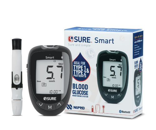 Medidor de glucosa automático - 4SURE Smart - Nipro Middle East FZE - GDH-FAD / para hospitales / hematocrito