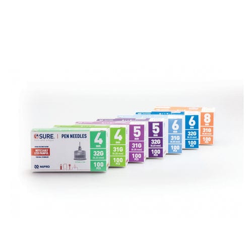 Aguja de inyección de insulina - 4SURE  - Nipro Middle East FZE - tipo bolígrafo / 31G / 32G