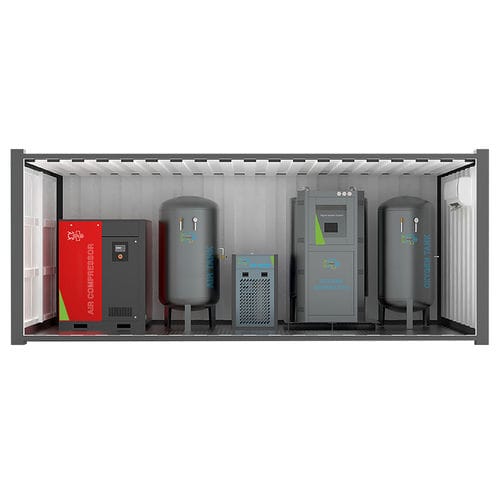 Generador de oxígeno médico - TEC51.30 - Tecnomed Medical Sistemler Ve Turizm Sanayi Ticare Limited Sirketi - contenedor / compacto