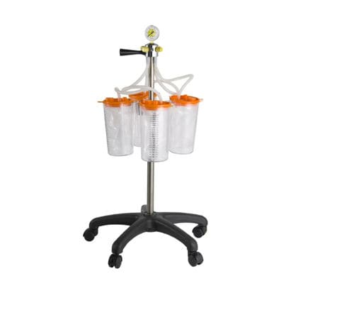 Aspirador quirúrgico neumático - Tecnomed Medical Sistemler Ve Turizm Sanayi Ticare Limited Sirketi - con toma de vacío / con ruedas
