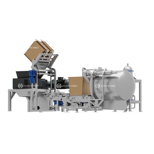 Sistema de tratamiento de desechos médicos - 3-7t/d - Zhucheng Zhongnenghe Machinery Technology Co., Ltd. - automático / con esterilizador