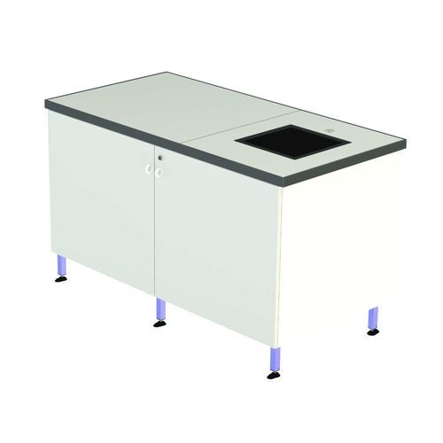 Armario de laboratorio - 79018 series - JEULIN - con fregadero / con puerta / con 2 puertas