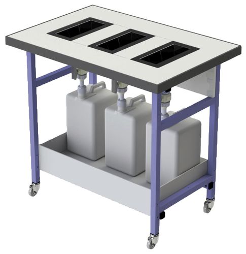 Carro de laboratorio - 790900 - JEULIN - de uso general / para desechos / de almacenamiento