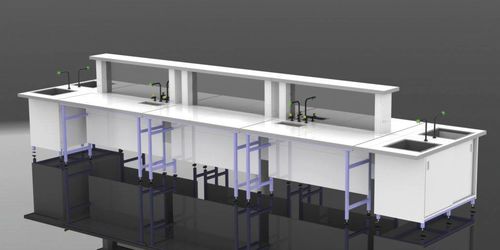 Mesa de laboratorio con fregadero - 790600 - JEULIN - en isla / en islote
