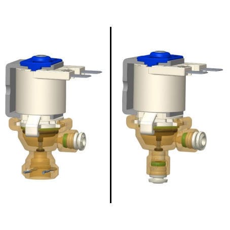 Válvula para el sector médico - V2 - 1.5 MM - Rpe - con solenoides / de acero inoxidable