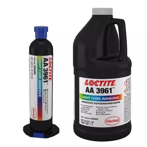 Cola de ensamblaje médico acrílica - LOCTITE&reg; AA 3961 - Henkel - para dispositivos médicos / para plástico / para metal
