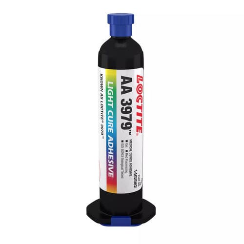 Cola de ensamblaje médico acrílica - LOCTITE&reg; AA 3979 - Henkel - para dispositivos médicos / para metal / para caucho