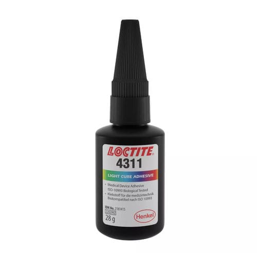 Cola de ensamblaje médico cianoacrilato - LOCTITE&reg; 4311 - Henkel - para dispositivos médicos / para metal / para papel