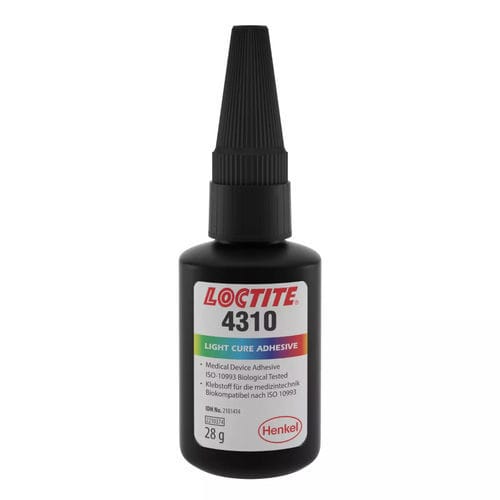 Cola de ensamblaje médico cianoacrilato - LOCTITE&reg; 4310 - Henkel - para dispositivos médicos / para metal / para caucho