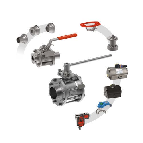 Válvula de bola - PN4 I - Meca-Inox - para la industria farmacéutica / para máquina de soldadura / de acero inoxidable