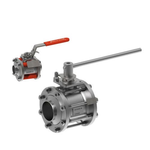 Válvula neumática - PZ4 I - Meca-Inox - para vapor / para la industria farmacéutica / para brida