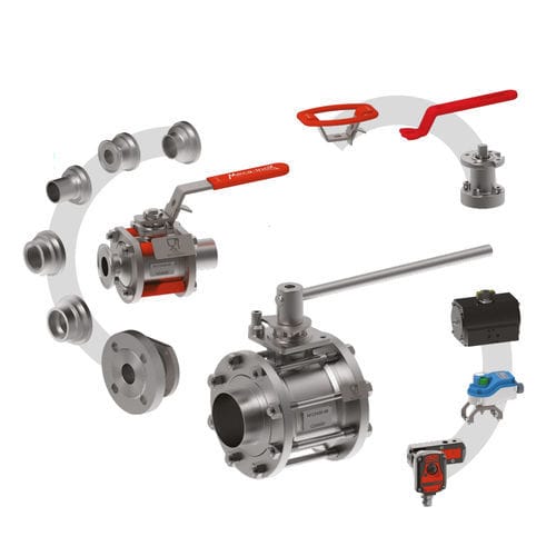 Válvula de bola - PZ4 I - Meca-Inox - agua / aceite / para vapor