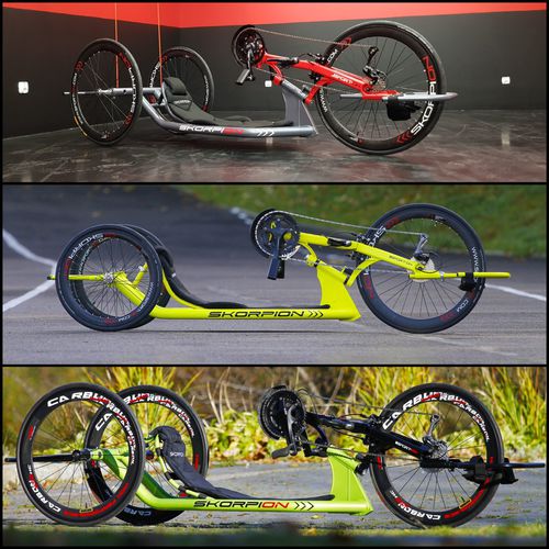 Handbike con pedales - Skorpion - Sport-On - para adulto / marco de aluminio