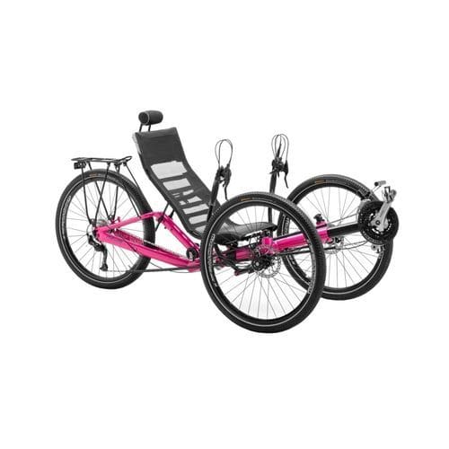 Triciclo reclinado con pedales - T-Tris AR - Azub Bike - para adulto / plegable / amarillo