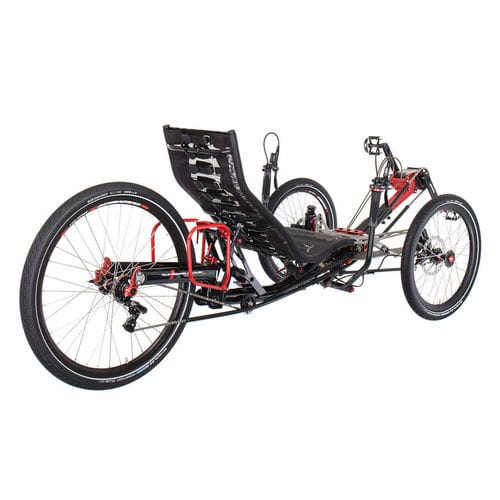 Triciclo reclinado con pedales - Ti-FLY 26 - Azub Bike - para adulto / plegable / negro