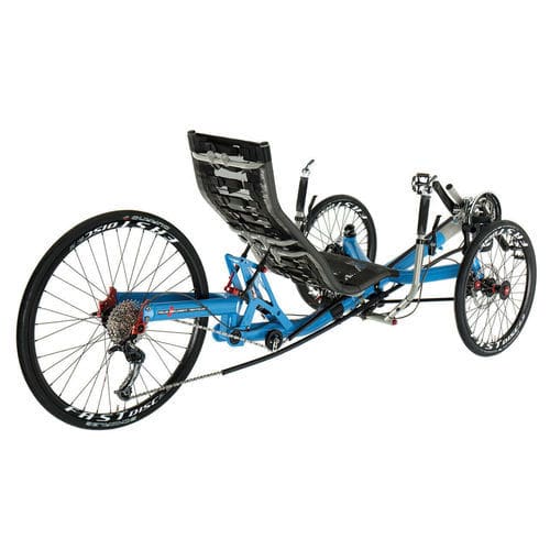 Triciclo reclinado con pedales - TRIcon 26 - Azub Bike - para adulto / plegable / negro