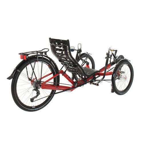 Triciclo reclinado con pedales - T-Tris 26 - Azub Bike - para adulto / plegable / rojo