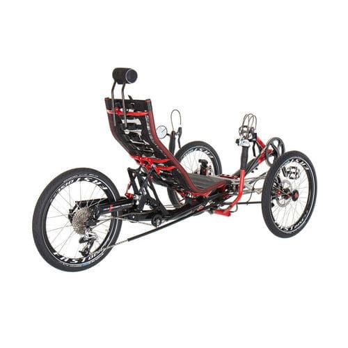 Triciclo reclinado con pedales - Ti-FLY 20 - Azub Bike - para adulto / plegable / negro