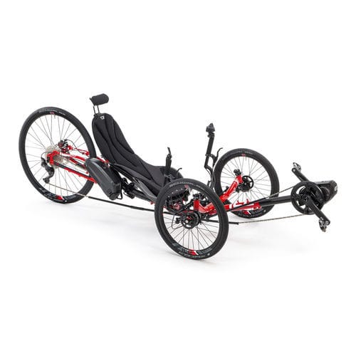 Triciclo reclinado con pedales - SPRINT X - ICE Trikes - para adulto / negro / rojo
