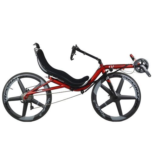 Bicicleta reclinada con pedales - High racer 700c Disc - Cycles Performer - para adulto / roja
