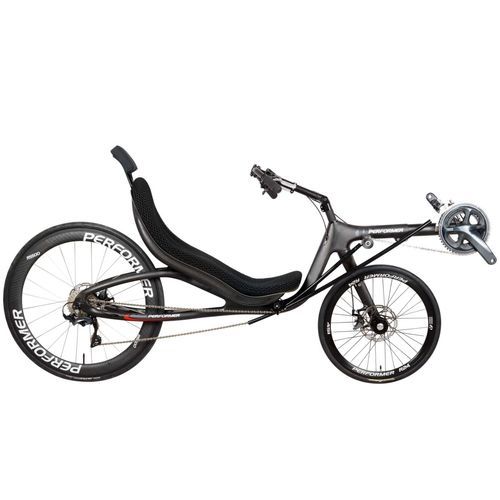 Bicicleta reclinada con pedales - Muses - Cycles Performer - para adulto / negra
