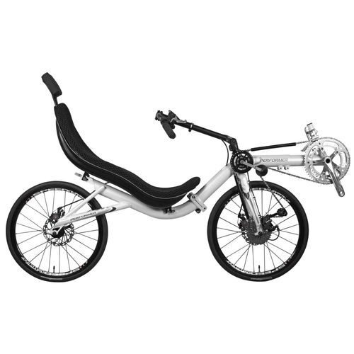 Bicicleta reclinada con pedales - Conquer - Cycles Performer - para adulto / blanca