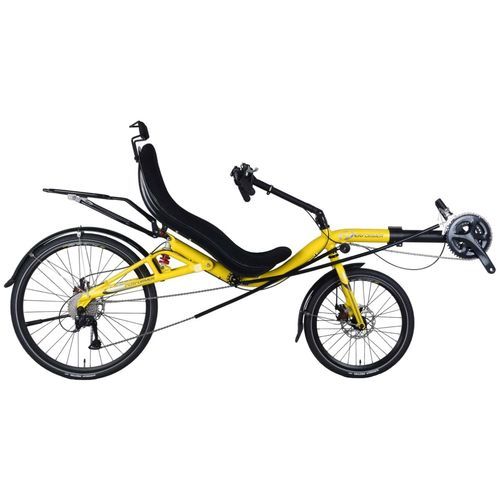 Bicicleta reclinada con pedales - Goal 2026x - OSS/USS - Cycles Performer - para adulto / amarilla