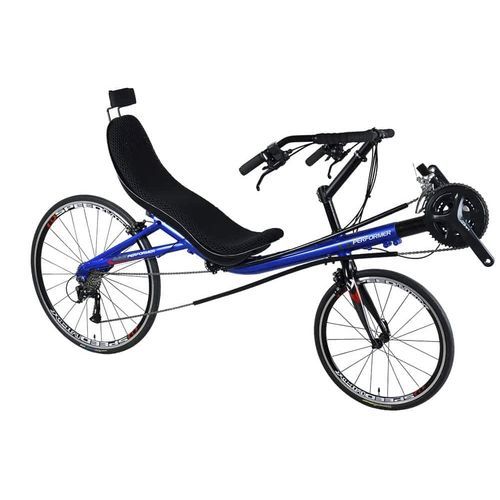 Bicicleta reclinada con pedales - Unicorn - Cycles Performer - para adulto / azul