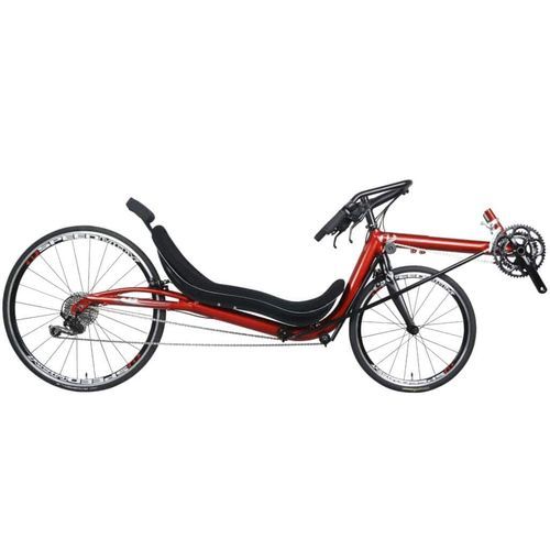 Bicicleta reclinada con pedales - Low Racer X-Low - Cycles Performer - para adulto / roja