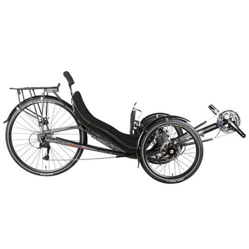 Triciclo reclinado con pedales - Trike JC70 - Cycles Performer - para adulto / negro / marco de aluminio