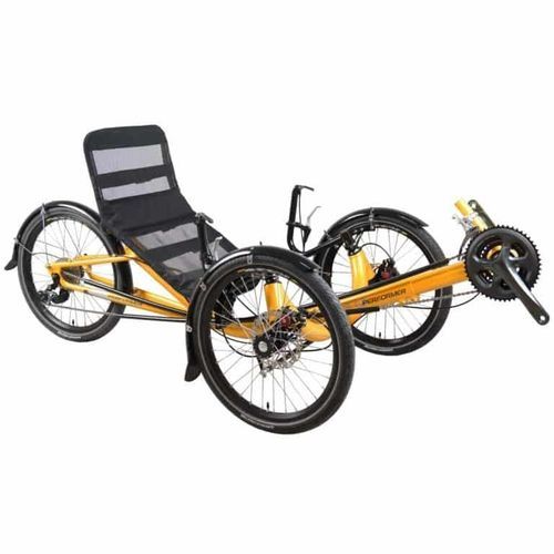 Triciclo reclinado con pedales - Trike JC20 - Cycles Performer - para adulto / naranja
