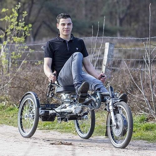 Triciclo ortopédico con pedales - 348-0000 - Van Raam - para adulto / negro / blanco