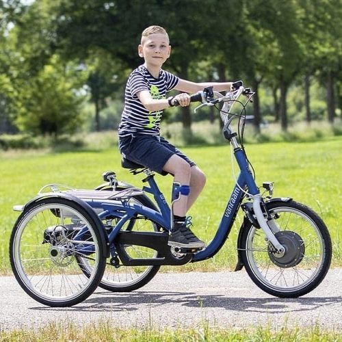 Triciclo ortopédico con pedales - 335-0000 - Van Raam - pediátrico / azul