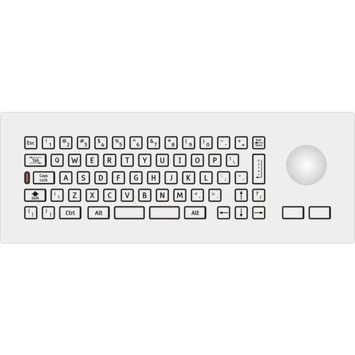 Teclado con puntero - 2212-35232 - STORM INTERFACE - con teclas digitales / de acero inoxidable / de metal