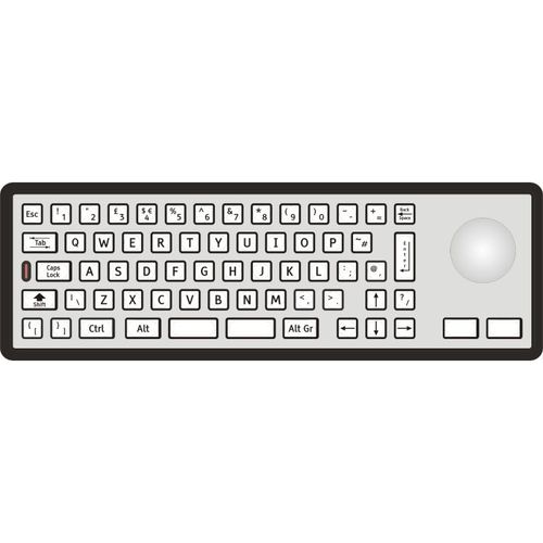 Teclado con puntero - 2210-35231 - STORM INTERFACE - con teclas digitales / de acero inoxidable / de metal