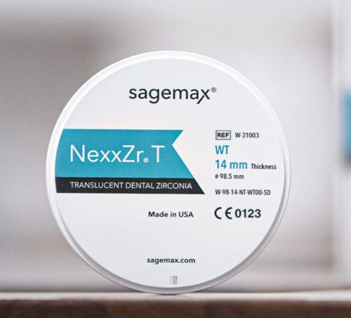 Material dental de circonio - NexxZr T - Sagemax - para puente dental / de fresado / translúcido