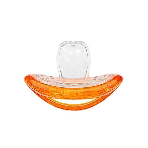 Chupete tetina con forma aplastada - Curaden AG - de color naranja
