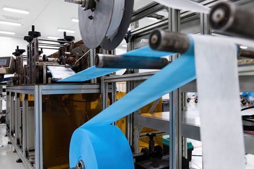 Línea de producción automática - MA-1200-TF - RIUS Comatex - para mascarillas quirúrgicas / de alta velocidad