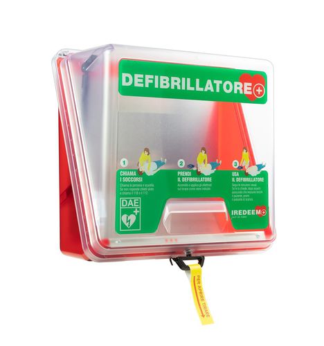 Armario para desfibrilador - TECA LH - IREDEEM - de hospital / con puerta / de pared