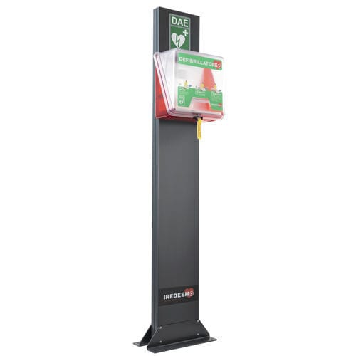 Armario para desfibrilador - TOTEM L - IREDEEM - de hospital / con puerta / con 1 puerta