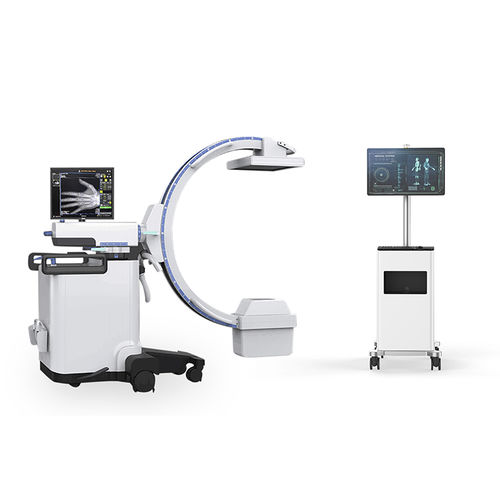 Arco quirúrgico móvil - YSX-C605A - YSENMED - con sensor plano / con columna de vídeo / con monitor de vídeo integrado