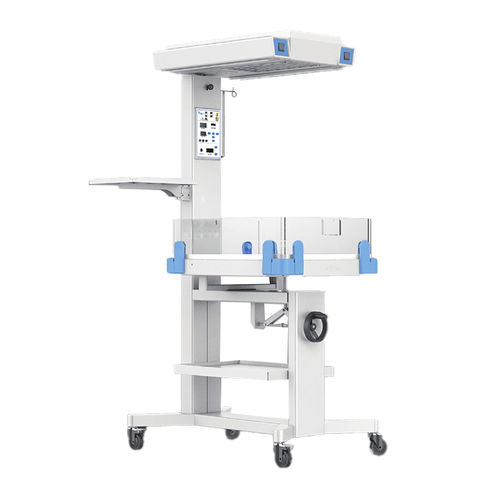 Mesa de reanimación neonatal con monitor - YSBN-300A - YSENMED - con lámpara de fototerapia / con botella de oxigeno / con ruedas