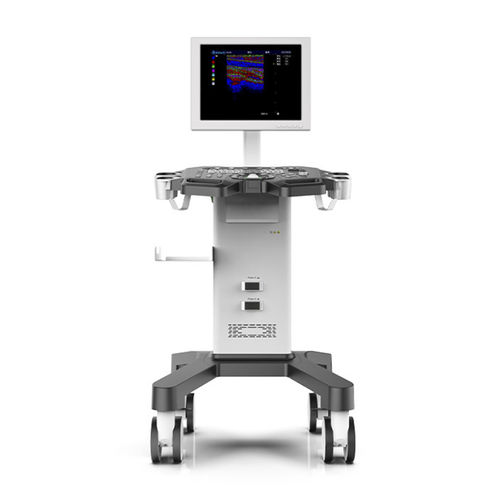 Ecógrafo con soporte - YSB350 - YSENMED - para ecografía ginecológica y obstétrica / para ecografía urológica / blanco y negro