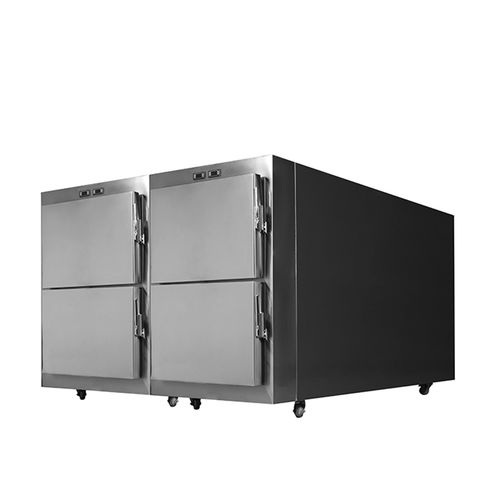 Cámara mortuoria 4 cuerpos - YSSTG0104B - YSENMED - de carga frontal / con ruedas / con puerta